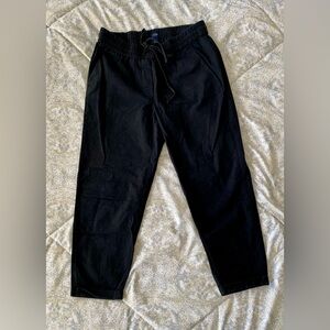 JCrew Black Drawstring Cropped Pants
Size 6
